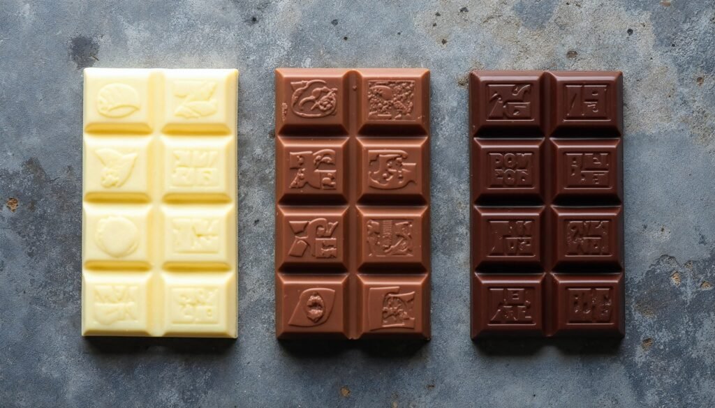 White vs Milk vs Dark chocolate